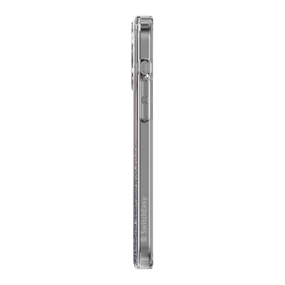 Apple iPhone 15 Pro Max Kılıf M-safe Şarj Özellikli Parlayan Simli Şeffaf Lisanslı Switcheasy Starfield-M Kapak