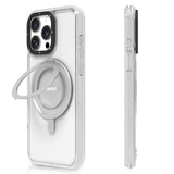 Apple iPhone 15 Pro Max Kılıf M-safe Şarj Özellikli Parmak Ring Standlı Youngkit Pivot Serisi Kapak