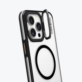 Apple iPhone 15 Pro Max Kılıf M-safe Şarj Özellikli Sararma Önleyici Youngkit Crystal Grid Kapak