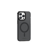 Apple iPhone 15 Pro Max Kılıf M-safe Şarj Özellikli Saydam Arka Yüzey Recci Crystal Color Serisi Kapak