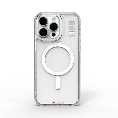 Apple iPhone 15 Pro Max Kılıf M-safe Şarj Özellikli Şeffaf Transparan Wiwu Turkey D Serisi Kapak