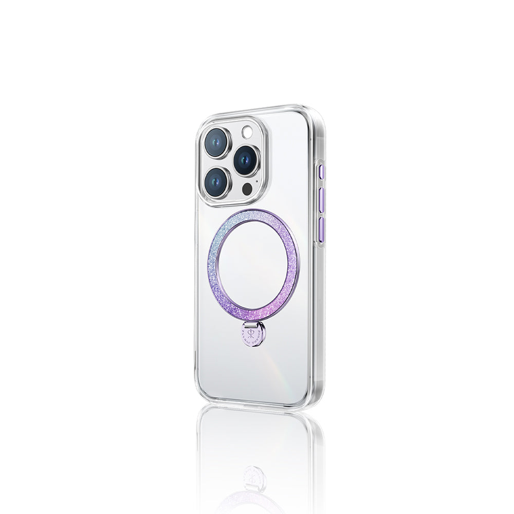 Apple iPhone 15 Pro Max Kılıf M-safe Şarj Özellikli Standlı Pynana Dancing Streamer Serisi Kapak