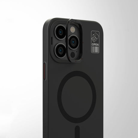 Apple iPhone 15 Pro Max Kılıf M-safe Şarj Özellikli Standlı YoungKit Hermit Bracket Serisi Kapak