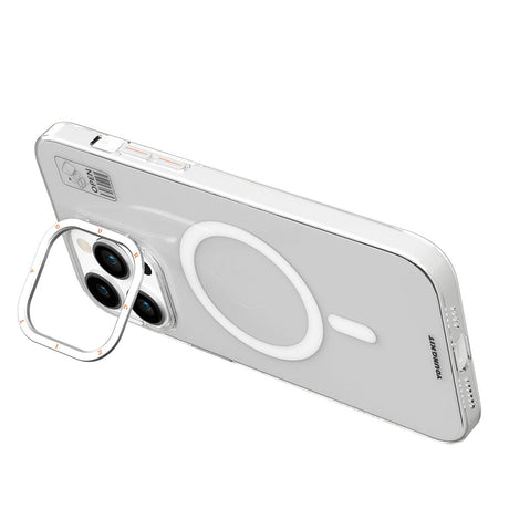Apple iPhone 15 Pro Max Kılıf M-safe Şarj Özellikli Standlı YoungKit Hermit Bracket Serisi Kapak