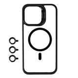Apple iPhone 15 Pro Max Kılıf M-safe Şarj Özellikli Standlı Zore M-safe Klon Lensli Kapak