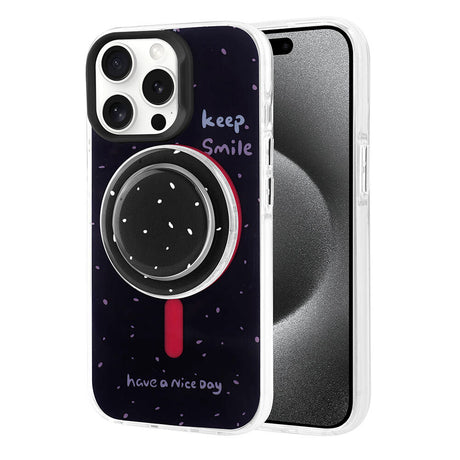Apple iPhone 15 Pro Max Kılıf M-safe Şarj Özellikli Tak-Çıkar Pop Soketli Zore Tiktok Kapak