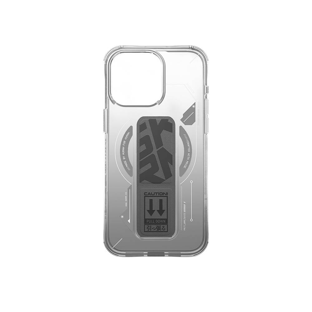 Apple iPhone 15 Pro Max Kılıf M-safe Şarj Özellikli Teknoloji Desenli Standlı Skinarma Helio Kapak