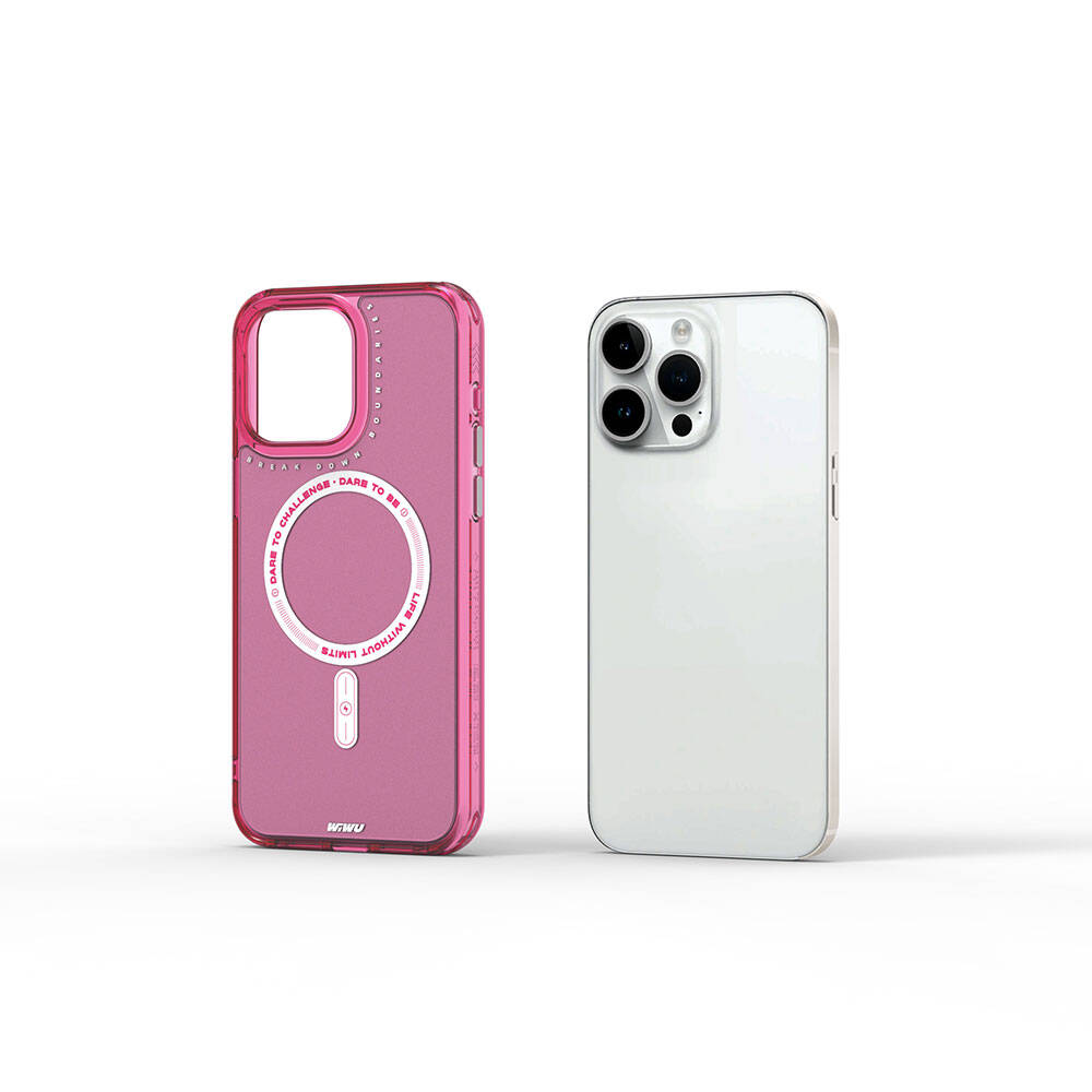 Apple iPhone 15 Pro Max Kılıf M-safe Şarj Özellikli Wiwu Basic Color J Serisi Kapak