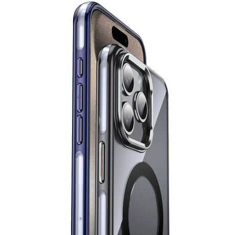 Apple iPhone 15 Pro Max Kılıf M-safe Şarj Özellikli Wlons Standlı Efsane Kapak
