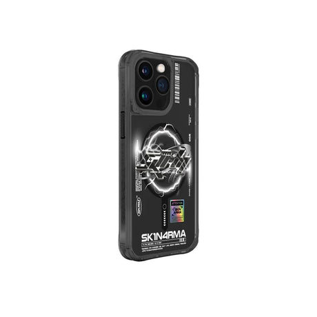 Apple iPhone 15 Pro Max Kılıf M-safe Şarj Özellikli Yazı Desenli SkinArma Bolt Kapak
