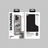 Apple iPhone 15 Pro Max Kılıf M-safe Şarj Özellikli Yazı Desenli SkinArma Bolt Kapak