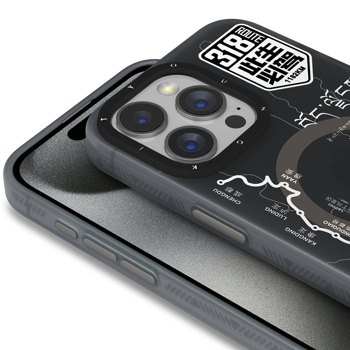 Apple iPhone 15 Pro Max Kılıf M-safe Şarj Özellikli Youngkit 318 Road Serisi Kapak
