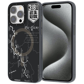 Apple iPhone 15 Pro Max Kılıf M-safe Şarj Özellikli Youngkit 318 Road Serisi Kapak