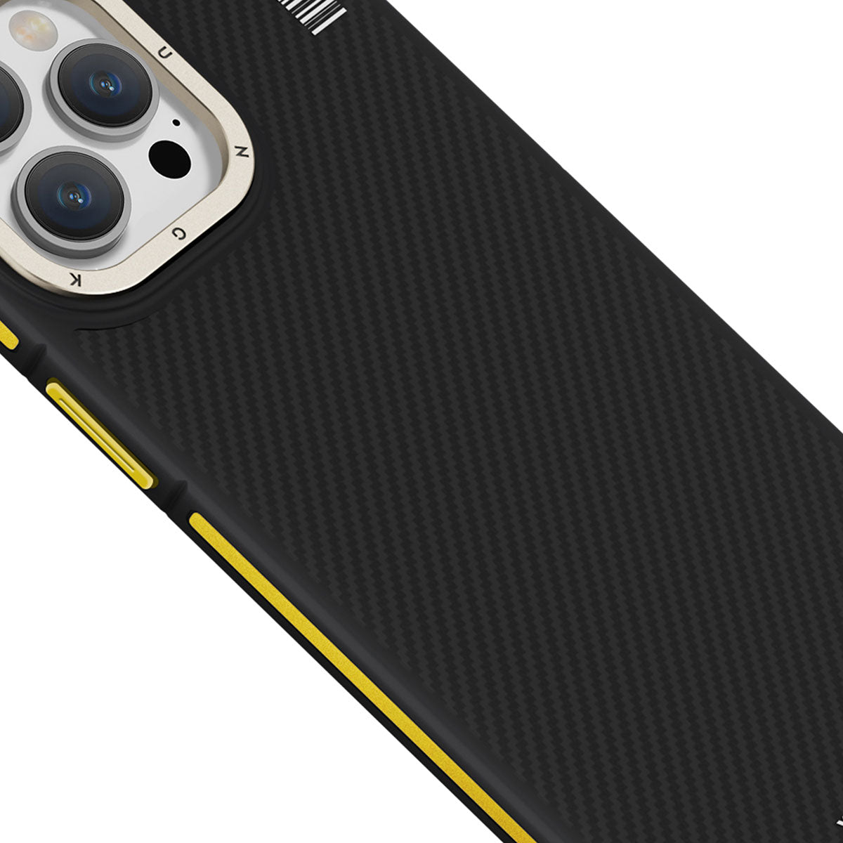 Apple iPhone 15 Pro Max Kılıf M-safe Şarj Özellikli YoungKit 600D Kevlar Kapak