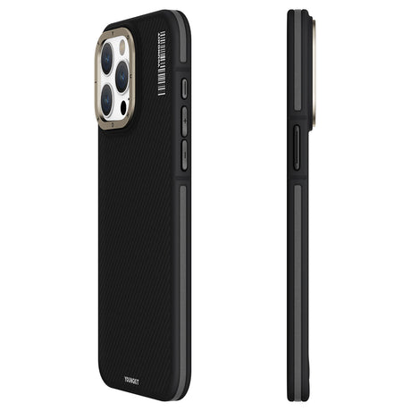 Apple iPhone 15 Pro Max Kılıf M-safe Şarj Özellikli YoungKit 600D Kevlar Kapak