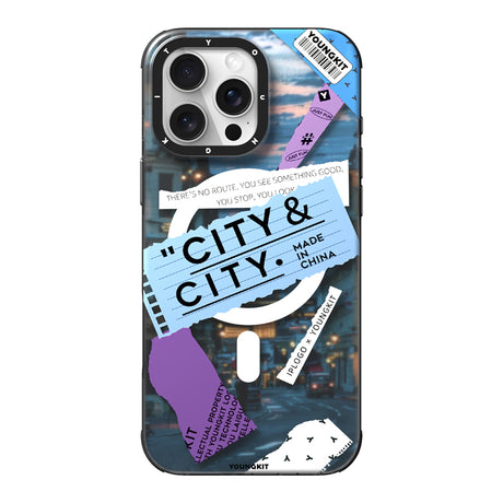 Apple iPhone 15 Pro Max Kılıf M-safe Şarj Özellikli Youngkit A-City Serisi Kapak