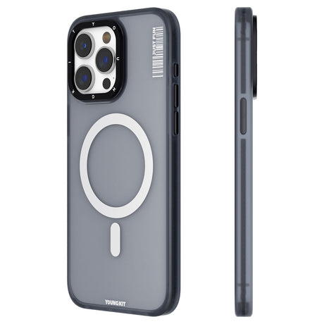 Apple iPhone 15 Pro Max Kılıf M-safe Şarj Özellikli Youngkit Colored Sand Serisi Kapak