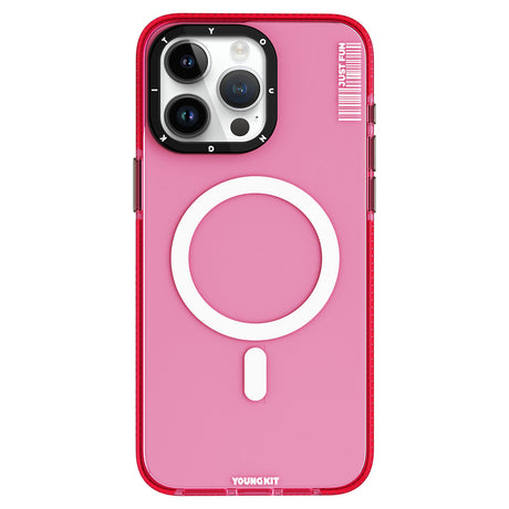 Apple iPhone 15 Pro Max Kılıf M-safe Şarj Özellikli YoungKit Crystal Color Serisi Kapak