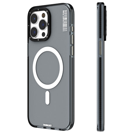 Apple iPhone 15 Pro Max Kılıf M-safe Şarj Özellikli YoungKit Crystal Color Serisi Kapak