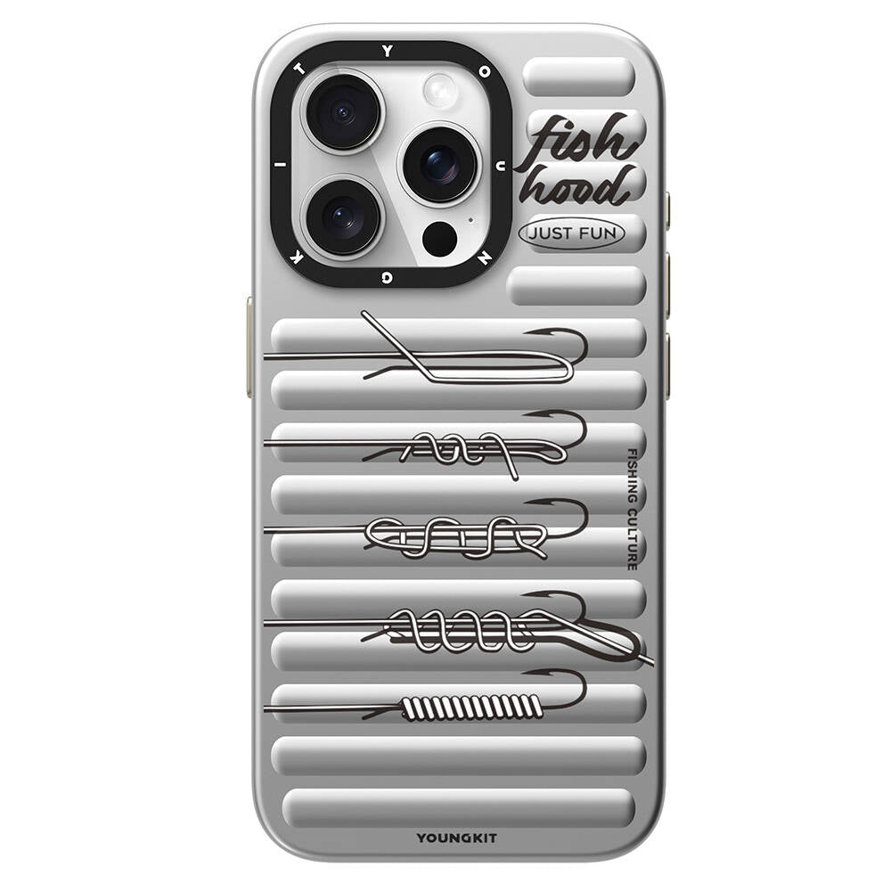Apple iPhone 15 Pro Max Kılıf M-safe Şarj Özellikli Youngkit Fishing Serisi Kapak