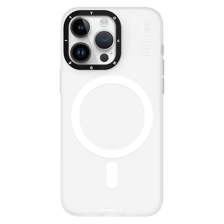 Apple iPhone 15 Pro Max Kılıf M-safe Şarj Özellikli Youngkit Hidden Sand Serisi Kapak