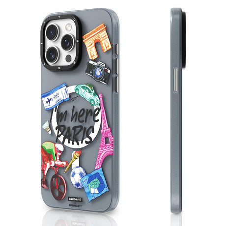 Apple iPhone 15 Pro Max Kılıf M-safe Şarj Özellikli Youngkit in Paris Serisi Kapak