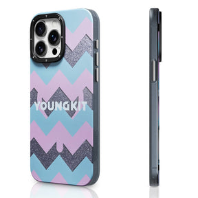 Apple iPhone 15 Pro Max Kılıf M-safe Şarj Özellikli Youngkit Star Dazzle Serisi Kapak