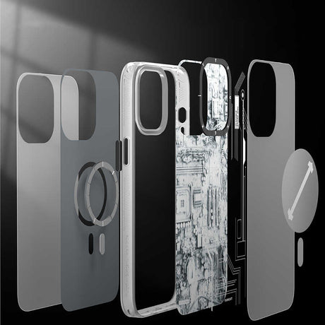 Apple iPhone 15 Pro Max Kılıf M-safe Şarj Özellikli YoungKit Technology Serisi Kapak