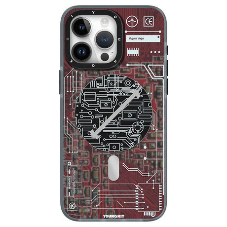 Apple iPhone 15 Pro Max Kılıf M-safe Şarj Özellikli YoungKit Technology Serisi Kapak