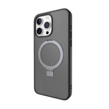 Apple iPhone 15 Pro Max Kılıf M-safe Şarj Özellikli Yüzük Standlı Lisanslı Switcheasy Magstand-M Kapak