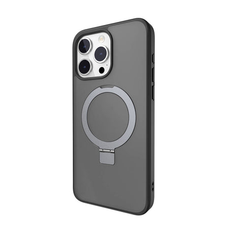 Apple iPhone 15 Pro Max Kılıf M-safe Şarj Özellikli Yüzük Standlı Lisanslı Switcheasy Magstand-M Kapak