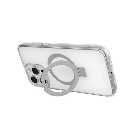 Apple iPhone 15 Pro Max Kılıf M-safe Şarj Özellikli Yüzük Standlı Lisanslı Switcheasy Magstand-M Kapak