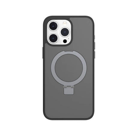 Apple iPhone 15 Pro Max Kılıf M-safe Şarj Özellikli Yüzük Standlı Lisanslı Switcheasy Magstand-M Kapak