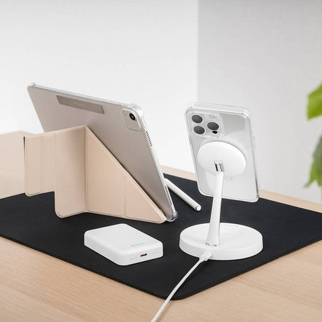 Apple iPhone 15 Pro Max Kılıf M-safe Şarj Özellikli Yüzük Standlı Lisanslı Switcheasy Magstand-M Kapak