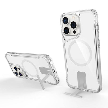 Apple iPhone 15 Pro Max Kılıf M-safe Şarj Özellikli Zore T-Max Standlı Kapak