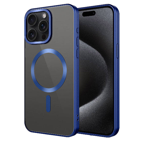 Apple iPhone 15 Pro Max Kılıf Mat Tasarımlı M-safe Wireless Şarj Özellikli Zore Mat Setro Kapak