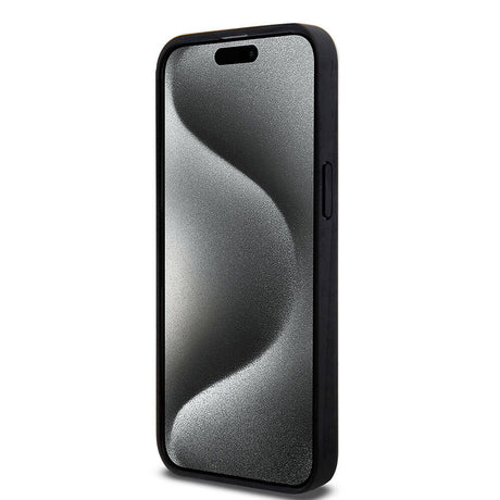 Apple iPhone 15 Pro Max Kılıf Mercedes Benz Orjinal Lisanslı M-safe Şarj Özellikli Mühürlü Yıldız Desenli ve Logolu Deri Kapak