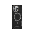 Apple iPhone 15 Pro Max Kılıf Recci Machinist Serisi M-safe Şarj Özellikli Magnetik Karbon Kapak
