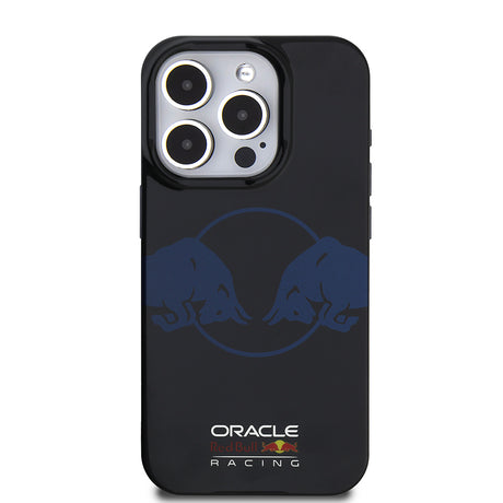 Apple iPhone 15 Pro Max Kılıf Redbull Orjinal Lisanslı M-safe Şarj Özellikli IML Çift Boğa Baskılı Sert PC Kapak