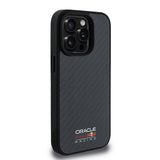 Apple iPhone 15 Pro Max Kılıf Redbull Orjinal Lisanslı M-safe Şarj Özellikli Karbon Fiber Tasarımlı Parlayan Logolu Kapak