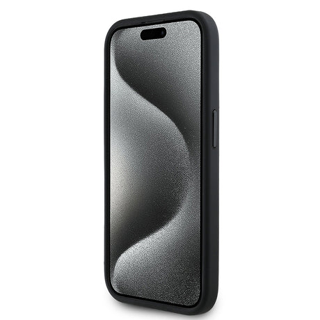 Apple iPhone 15 Pro Max Kılıf Redbull Orjinal Lisanslı M-safe Şarj Özellikli Kırmızı Halka ve Logo Kabartmalı PU Deri Kapak