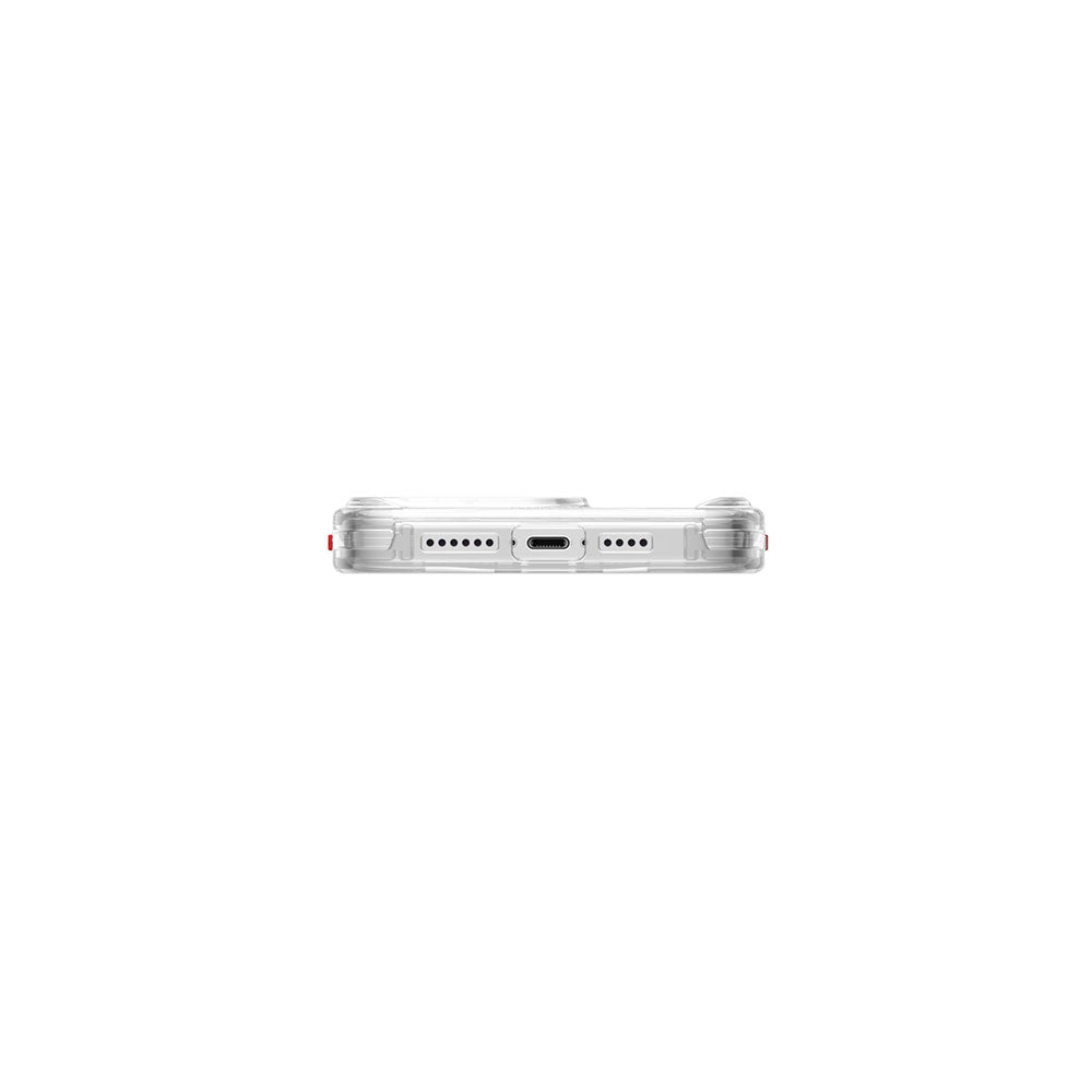 Apple iPhone 15 Pro Max Kılıf SkinArma M-safe Şarj Özellikli Yazı Desenli Airbag Tasarımlı Orion Kapak