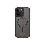 Apple iPhone 15 Pro Max Kılıf SkinArma Şeffaf M-safe Şarj Özellikli Kado Kartlıklı Saido Kapak