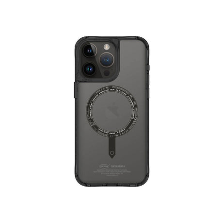 Apple iPhone 15 Pro Max Kılıf SkinArma Şeffaf M-safe Şarj Özellikli Kado Kartlıklı Saido Kapak