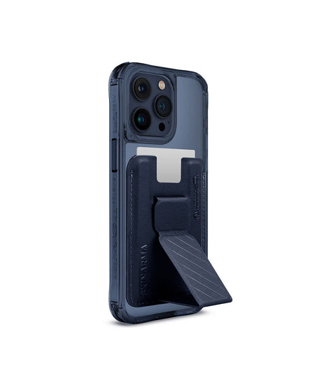 Apple iPhone 15 Pro Max Kılıf SkinArma Şeffaf M-safe Şarj Özellikli Kado Kartlıklı Saido Kapak
