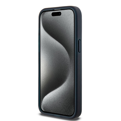 Apple iPhone 15 Pro Max Kılıf TUMI Orjinal Lisanslı M-safe Şarj Özellikli Buzlanmış Saydam Fırça Kamuflajı Desenli Kapak