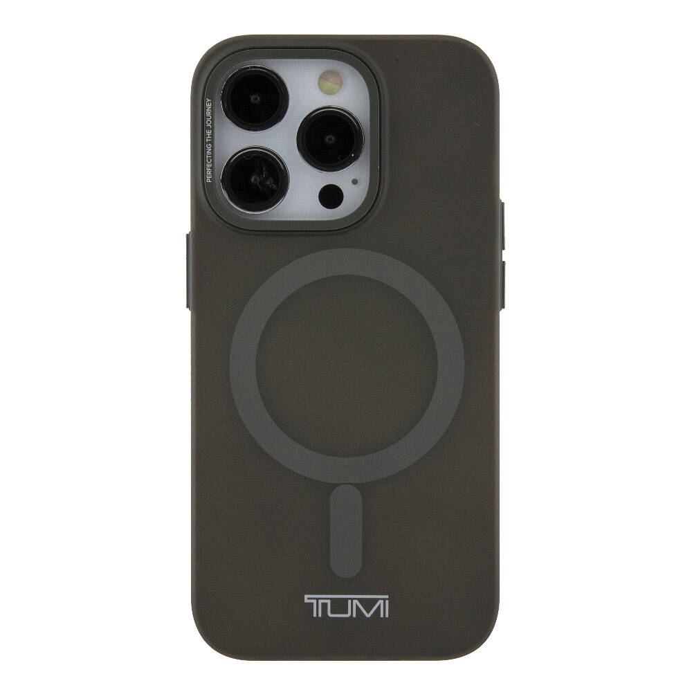 Apple iPhone 15 Pro Max Kılıf TUMI Orjinal Lisanslı M-safe Şarj Özellikli Buzlu Mat Kapak