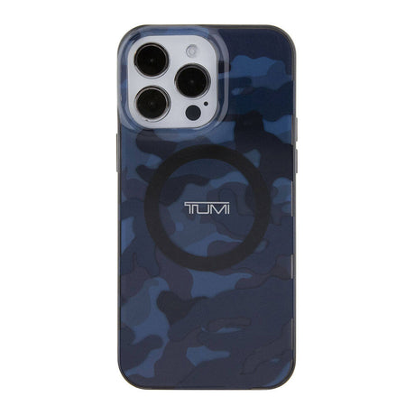 Apple iPhone 15 Pro Max Kılıf TUMI Orjinal Lisanslı M-safe Şarj Özellikli PC TPU Çift Katmanlı Kamuflaj Desenli Kapak