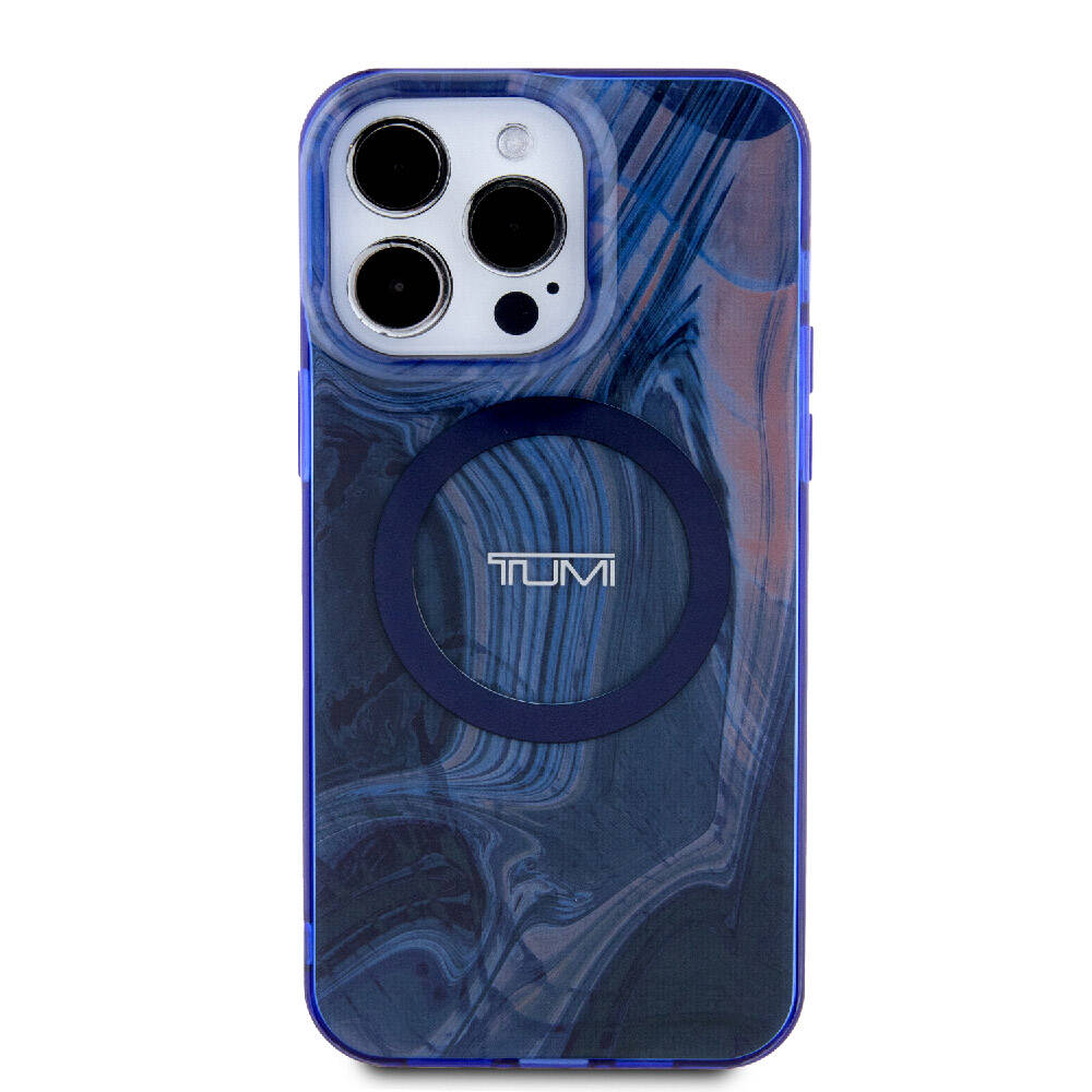Apple iPhone 15 Pro Max Kılıf TUMI Orjinal Lisanslı M-safe Şarj Özellikli PC TPU Çift Katmanlı Sıvı Baskılı Kapak