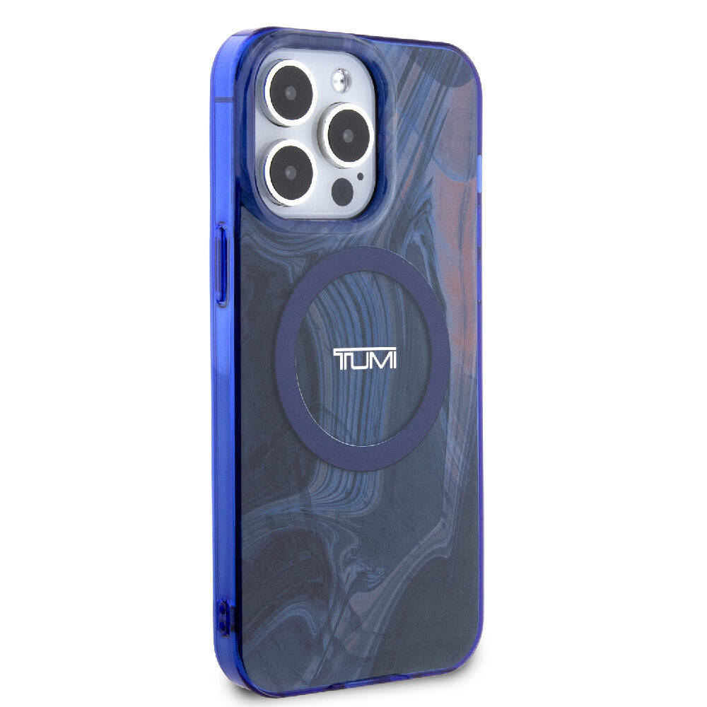 Apple iPhone 15 Pro Max Kılıf TUMI Orjinal Lisanslı M-safe Şarj Özellikli PC TPU Çift Katmanlı Sıvı Baskılı Kapak